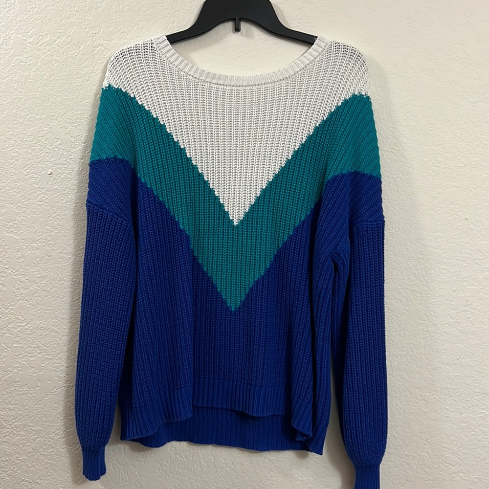 Large V-Stripe Sweater